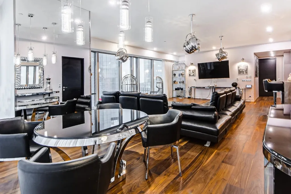 Угловые апартаменты на 63м этаже башни ОКО c мебелью Eichholtz