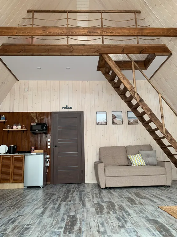 Коттедж Треугольный эко-дом с баней и чаном — Истра