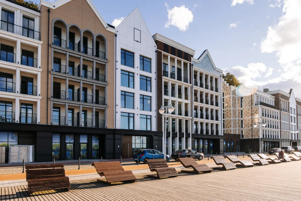 Апартамент с прямым видом на море, 1 линия жк променад