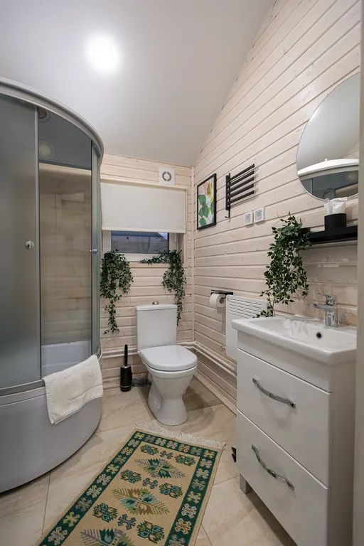 Изумрудный - дом с игровой зоной и костровой чашей