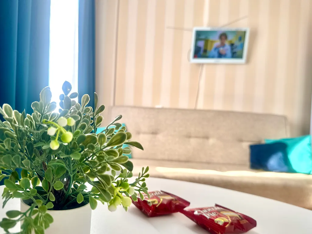 Студия с красивым видом на город