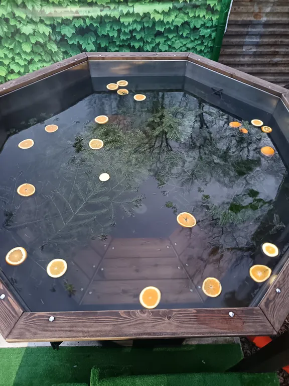 А-фрейм с видом на лес и с банным чаном