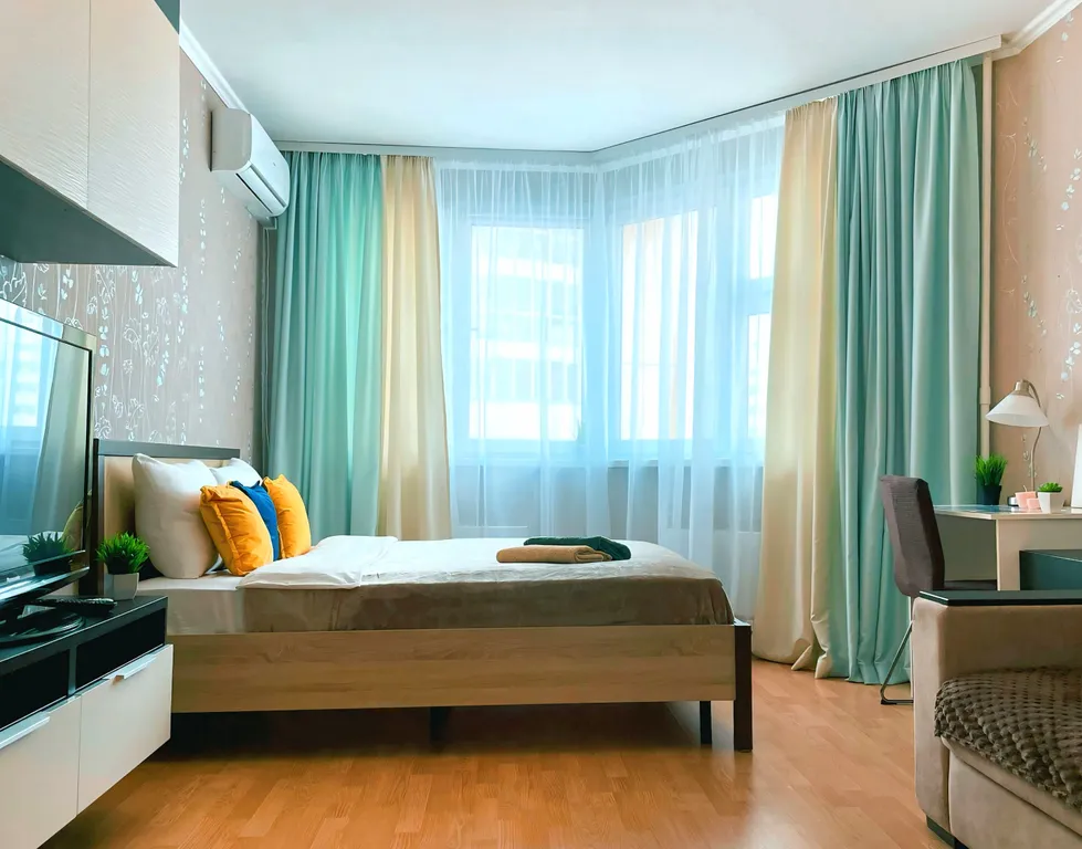 Просторная однокомнатная квартира до 4х гостей, с кондиционером — аренда посуточно в Химки