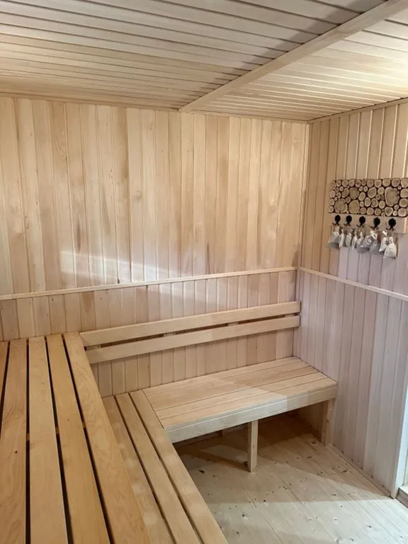 Дом с сауной на дровах, беседкой и мангальной зоной, фотозона