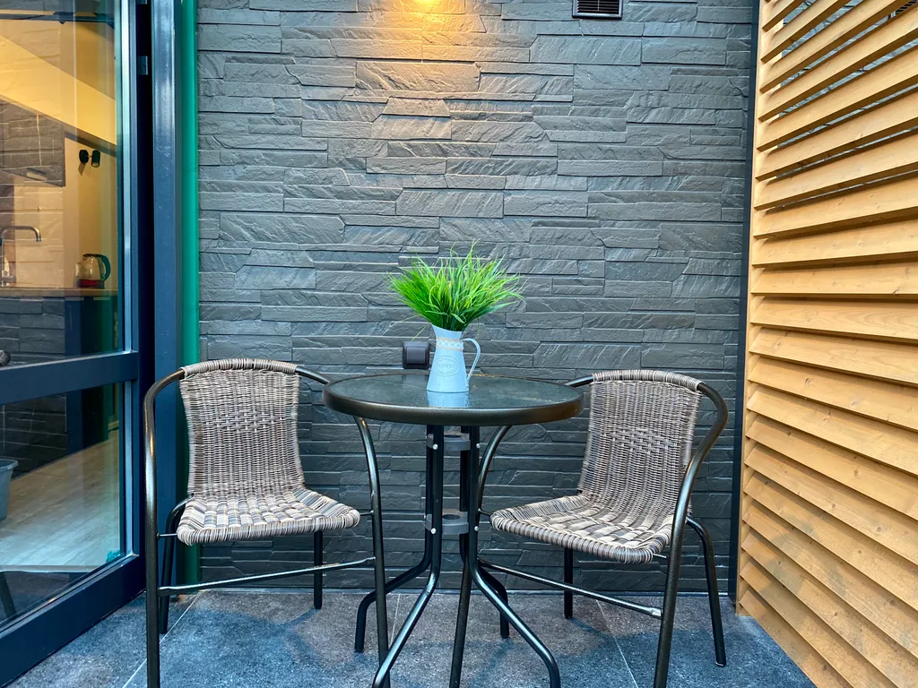 Уютная Студия с террасой Green Oplot Apartments