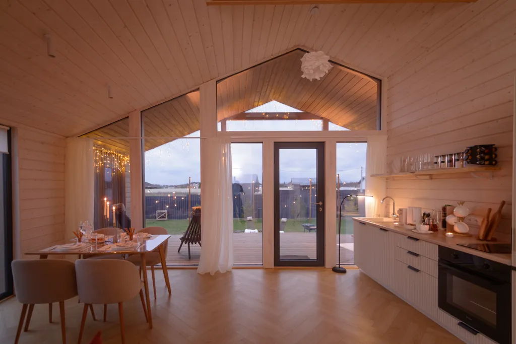 Шикарный дом с панорамной сауной и джакузи на террасе