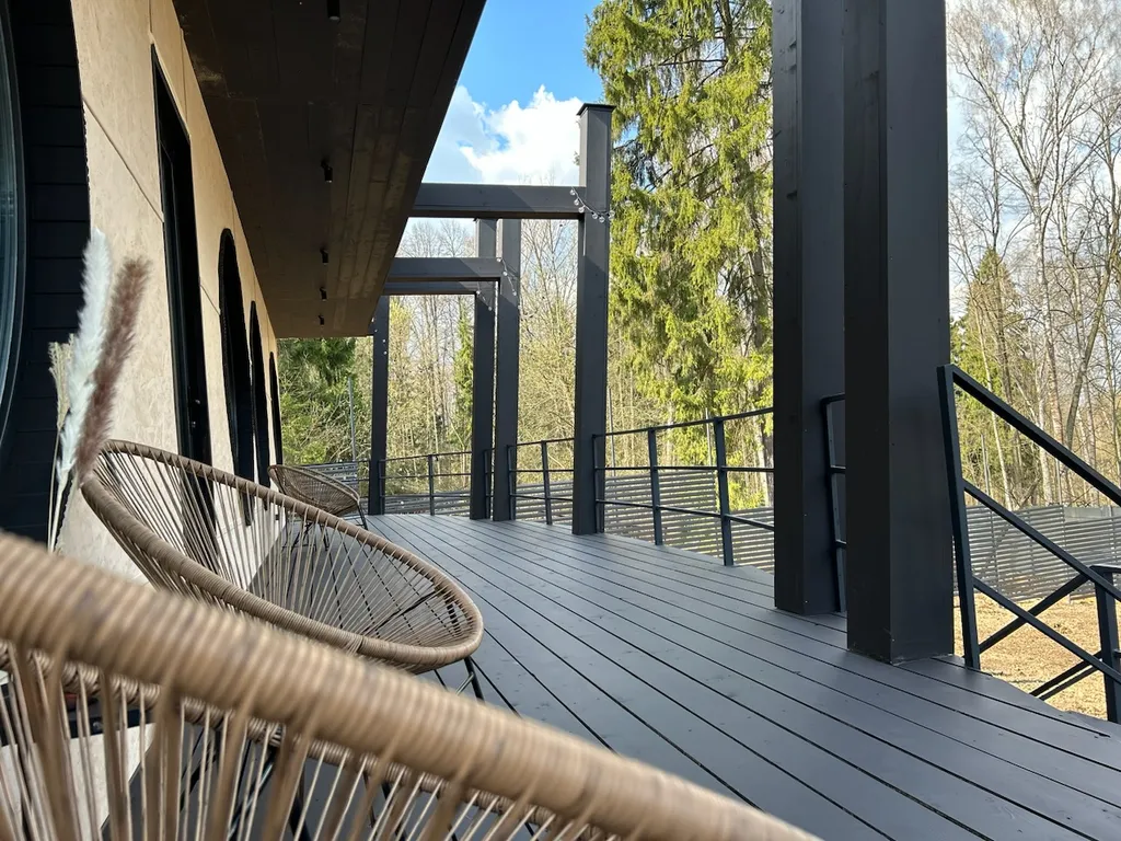 Вилла Луна с сибирским чаном и сауной с панорамным круглым окном