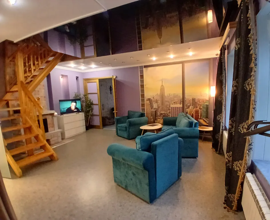 Атмосферная двухуровневая квартира с сауной — аренда посуточно в Санкт-Петербург