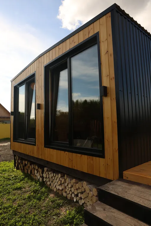 Стильный загородный домик в стиле Black