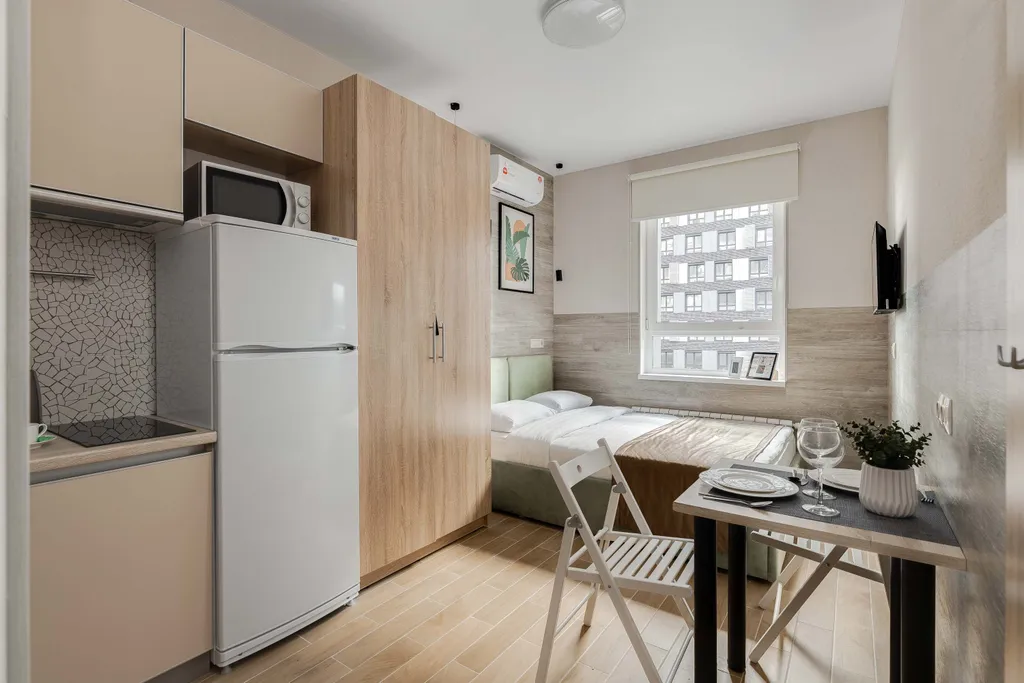 Квартира Квартира Уютная студия у метро, всё для комфортного проживания — Москва