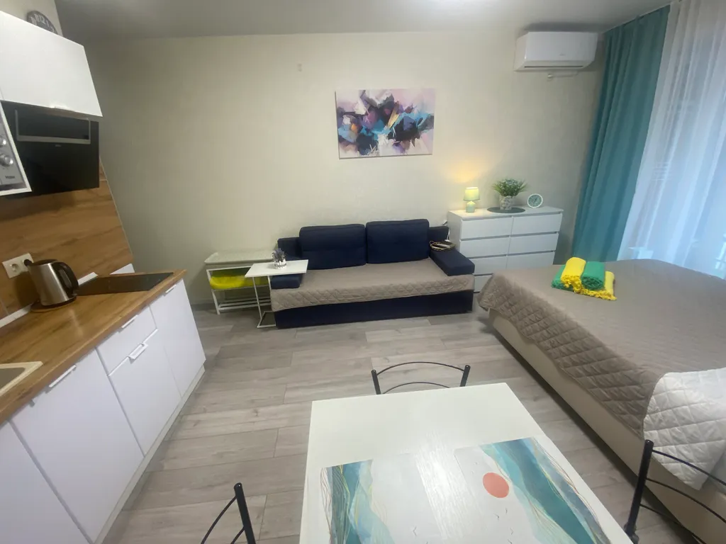 Квартира Видовая, уютная студия на первой береговой линии Море на ладони — аренда посуточно в Дагомыс