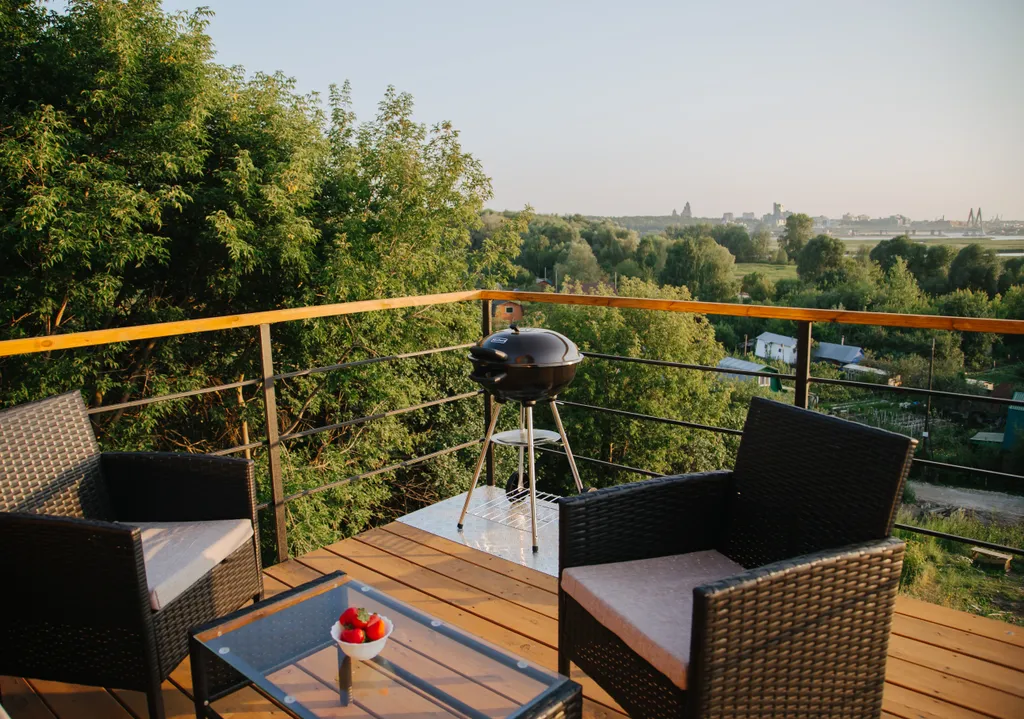 Коттедж Домик A frame с потрясающим видом на Казанку (white) — Казань