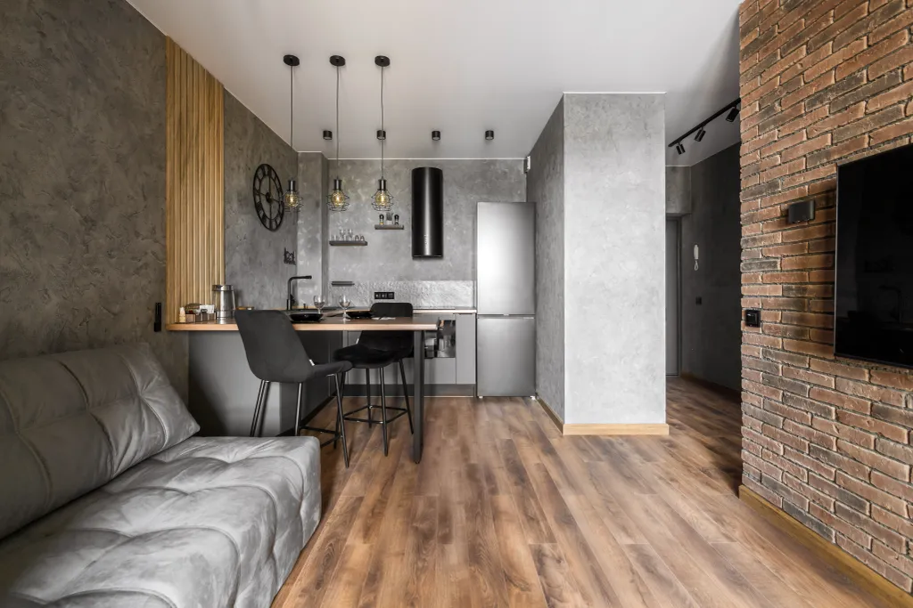 Квартира с парящей кроватью