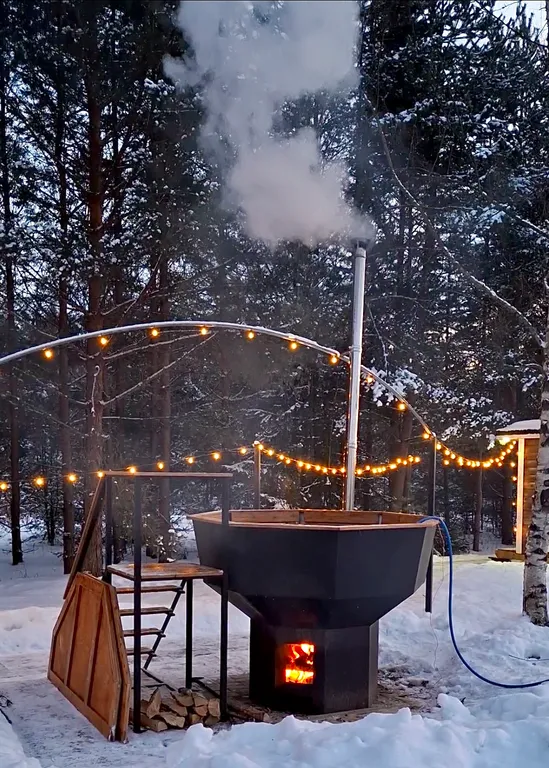 Уникальный купольный дом среди хвойного леса