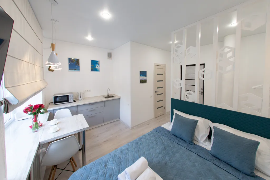 Квартира Уютная студия в центре Альметьевска — аренда посуточно в Альметьевск