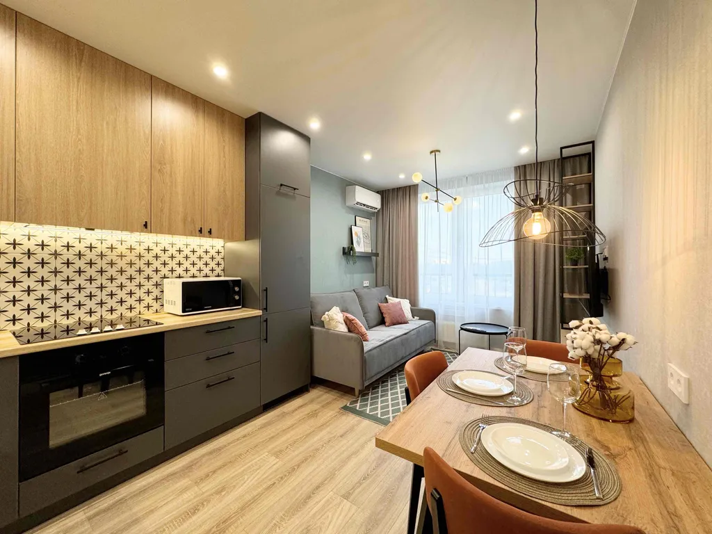 2х-комнатная cтудия по дизайн-проекту в новом ЖК комфорт-класса