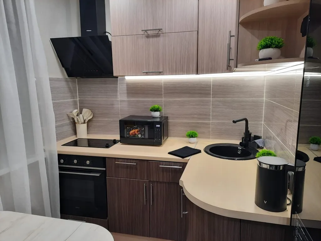 Уютные апартаменты с большой ванной.