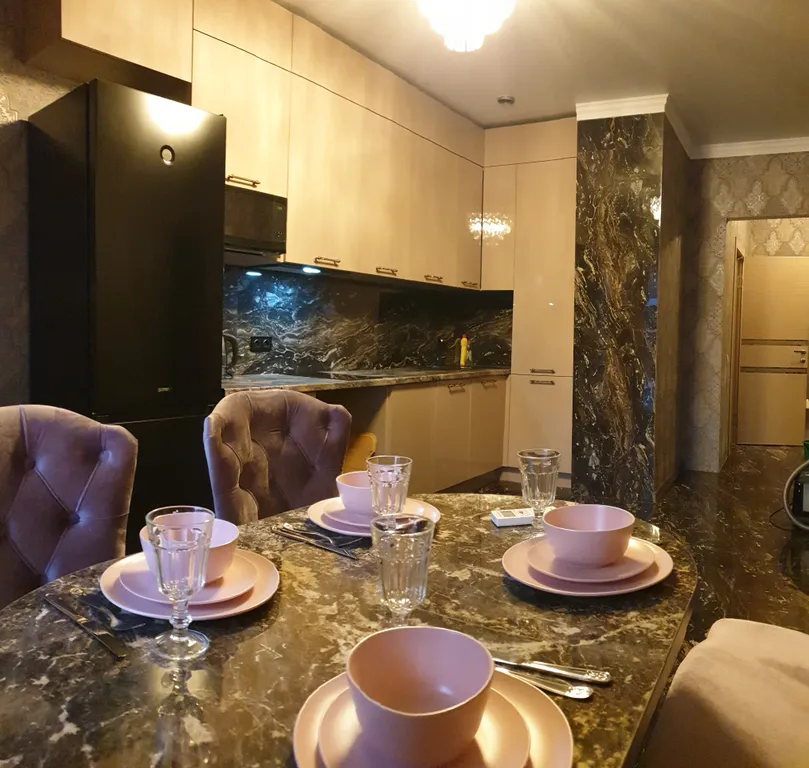 Квартира Стильная квартира с шикарным балконом и видом на бассейн — Геленджик