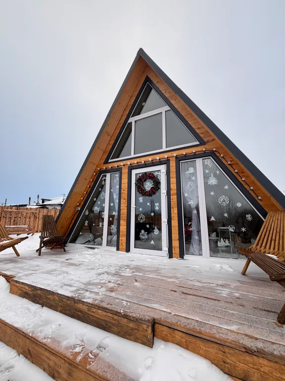 Уютный дом A-frame