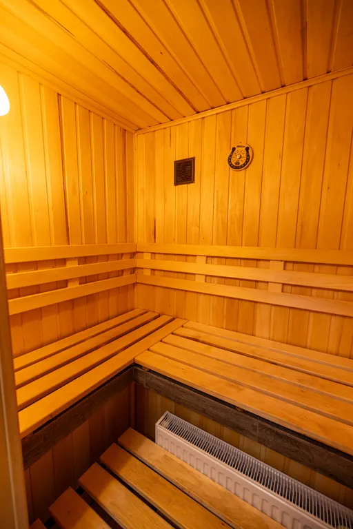 Двухуpовнeвaя cтудия с сауной Mерлин Монрo