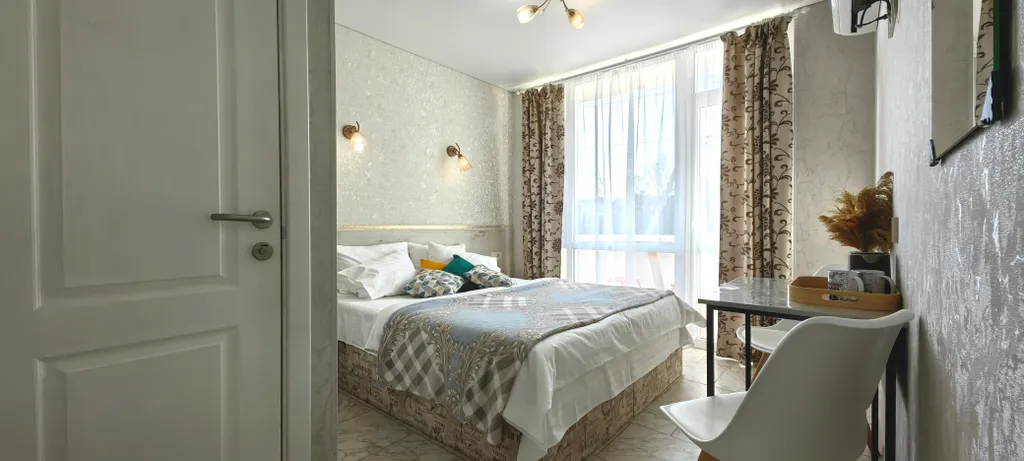 Уютный апарт с балконом, отопление, беседка, парковка