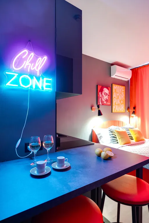 Квартира Квартира Стильная студия у ботанического сада Red — Москва