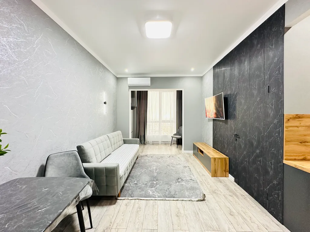 Двухкомнатная квартира с видом на город