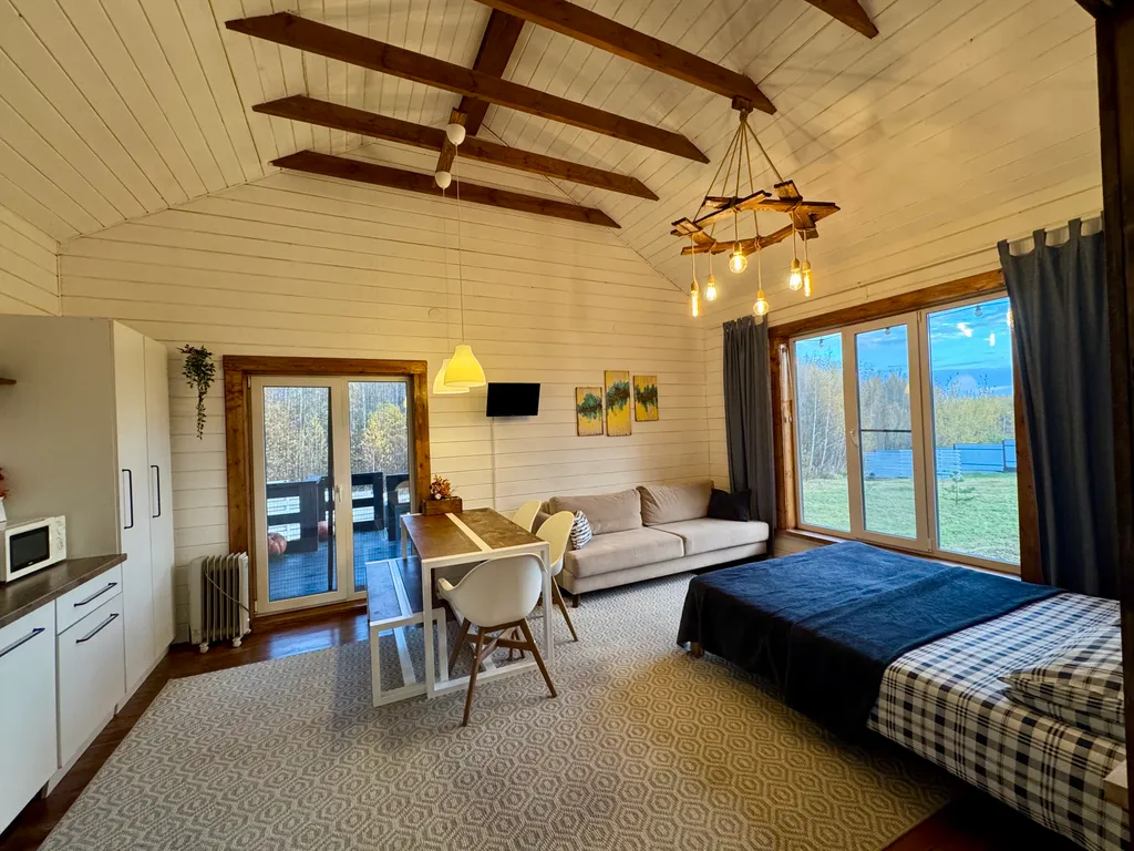 Дом с баней на дровах