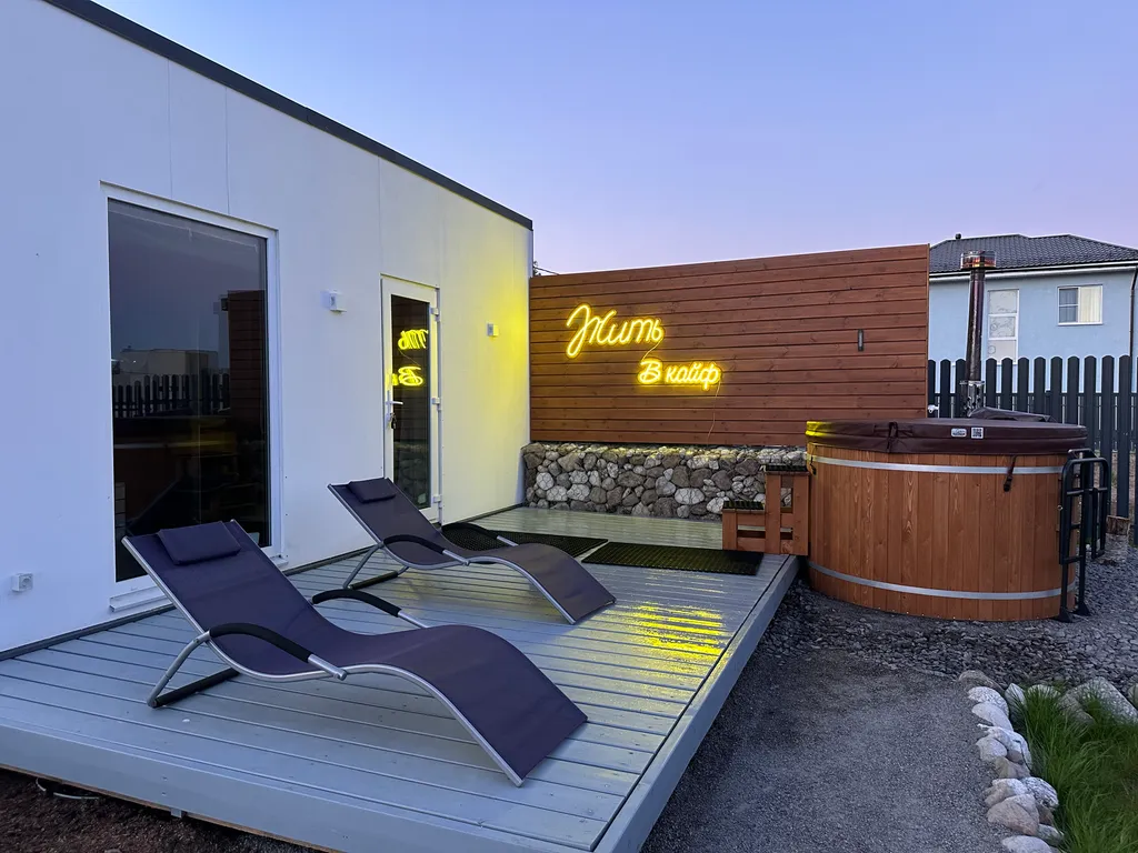 Дизайнерский загородный дом на Финском заливе с баней и купелью