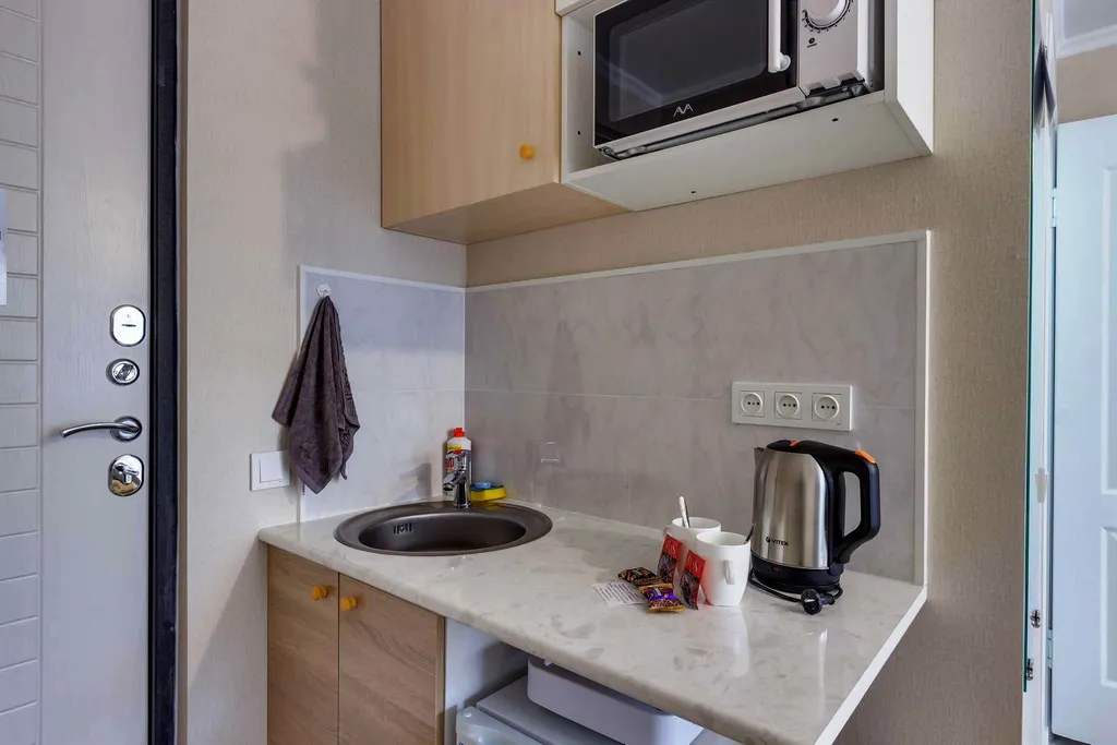 Студия с мини-кухней и собственным санузлом