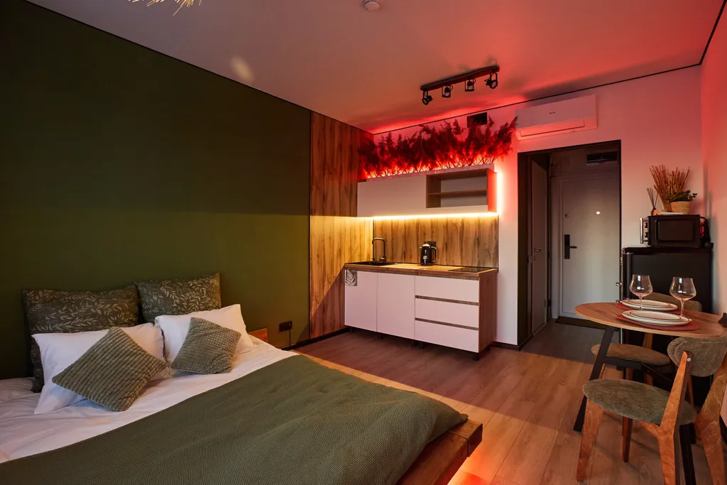 Квартира Квартира Романтичная студия с панорамным видом — Екатеринбург