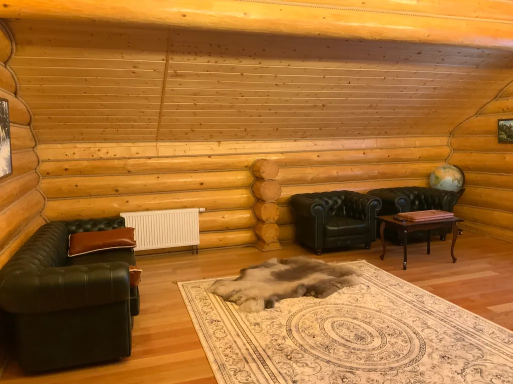 Дом-баня в деревенском стиле