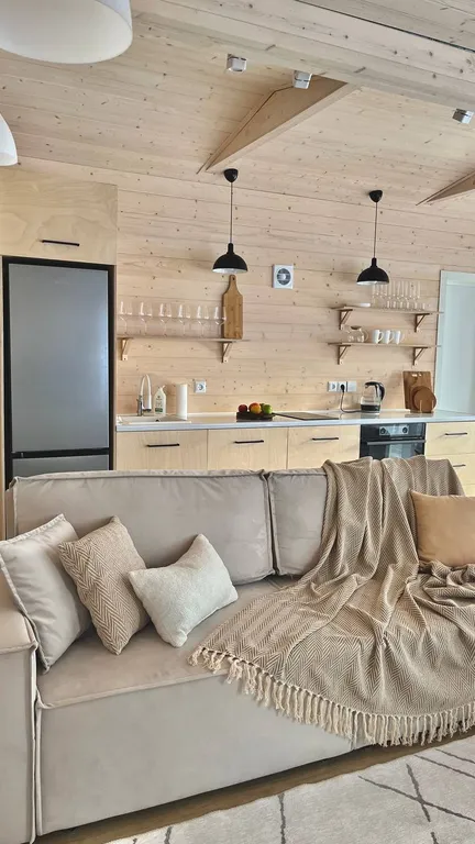 Уютный барнхаус в скандинавском стиле у горнолыжного курорта Сорочаны