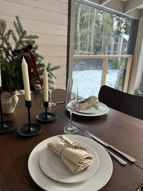 Стильный домик в лесу рядом с Икшинским водохранилищем