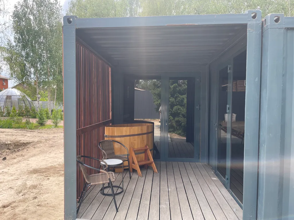 Коттедж Модульный дом с русской баней в двух шагах от озера — Павловский Посад