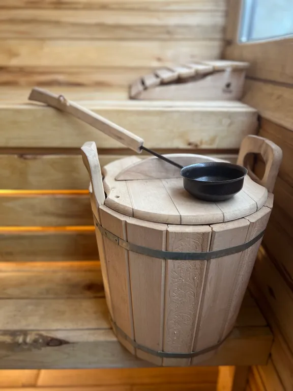 Коттедж aframe на 6 персон с купелью и баней на дровах