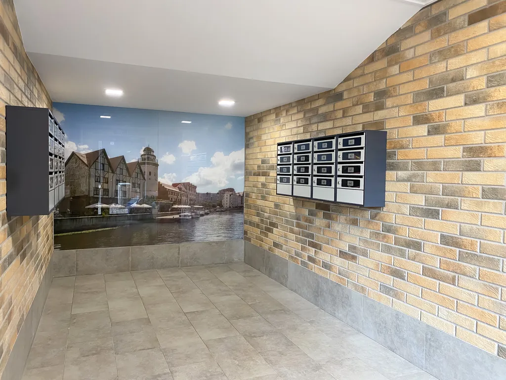 Квартира Квартира Стильная студия Оливковая с балконом и качелью — Калининград