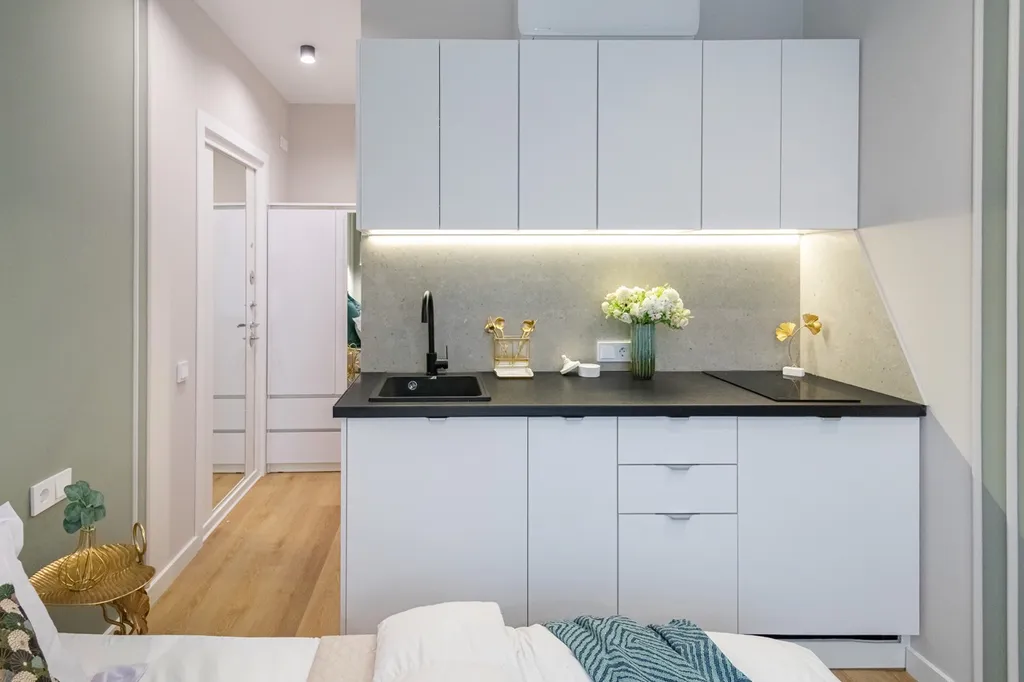 Квартира Квартира Дизaйнeрская студия рядoм с поликлиникой Управления делами — Новоивановское