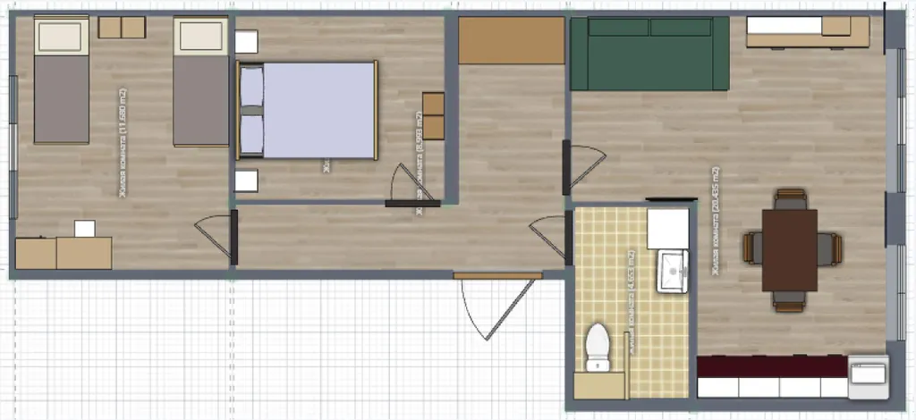 Просторные евро-3 апартаменты со своей парадной и парковкой