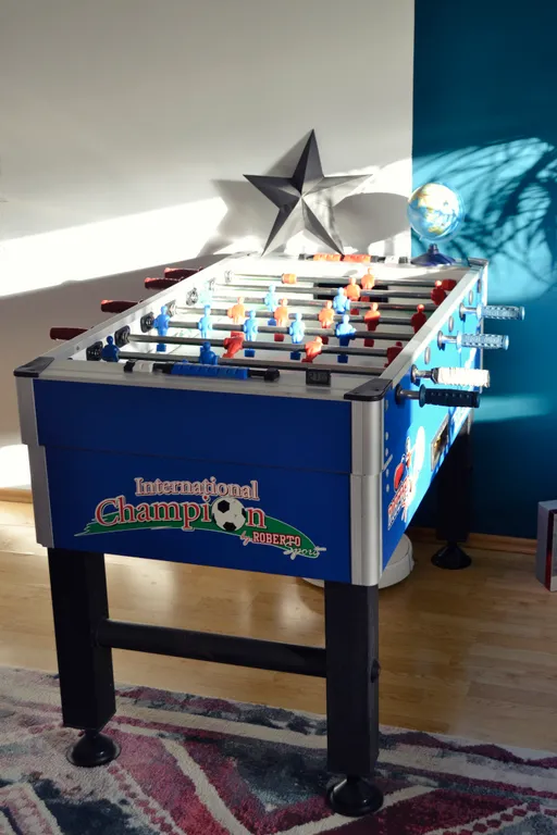 Комната в необычной квартире с видом на ручей и деревья (см. описание)