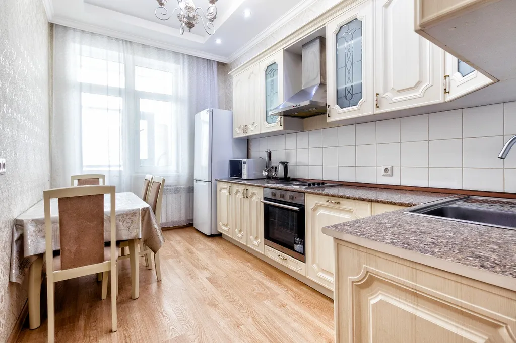 Светлая квартира на проспекте Мангилик Ел