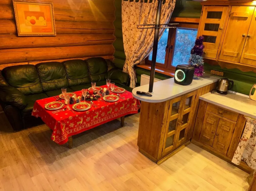 Шале дровяная баня и чан в подарок