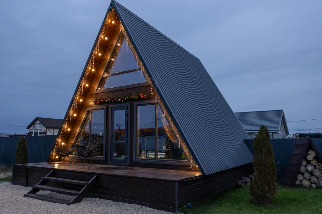 Коттедж Дом А-фрейм с баней — аренда посуточно в Энгельс