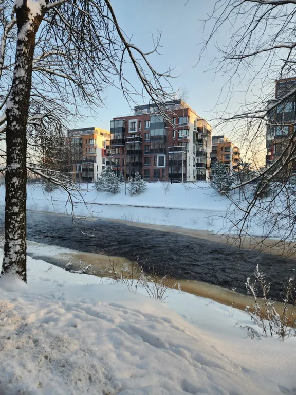 Апартамент в центре в парке на речке