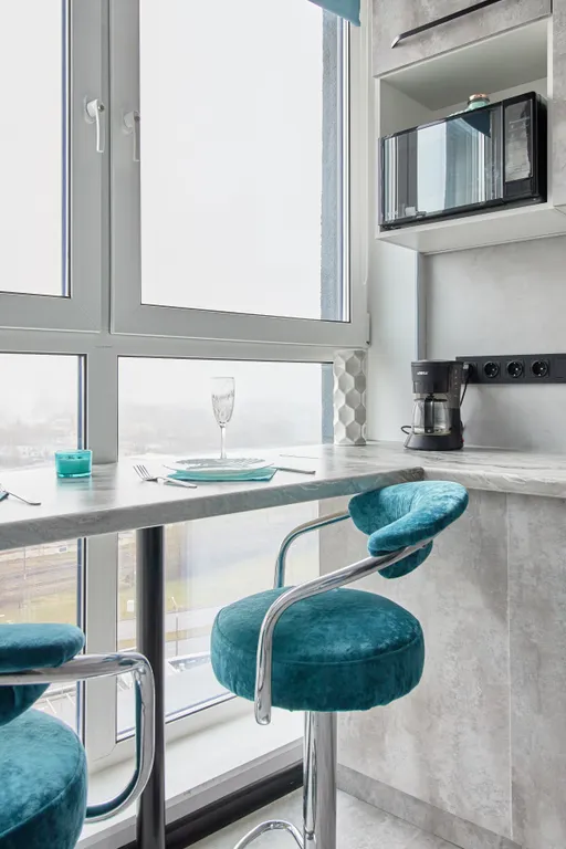 Студия с красивым видом на город