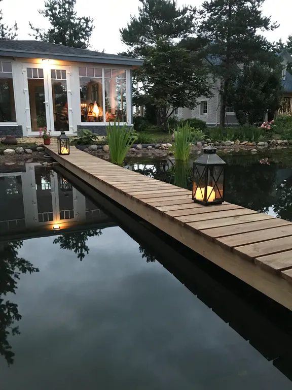 Дом в стиле прованс с камином