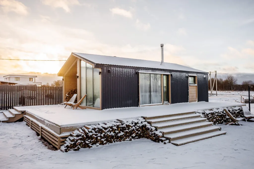 Семейный дом с костровой зоной и баней