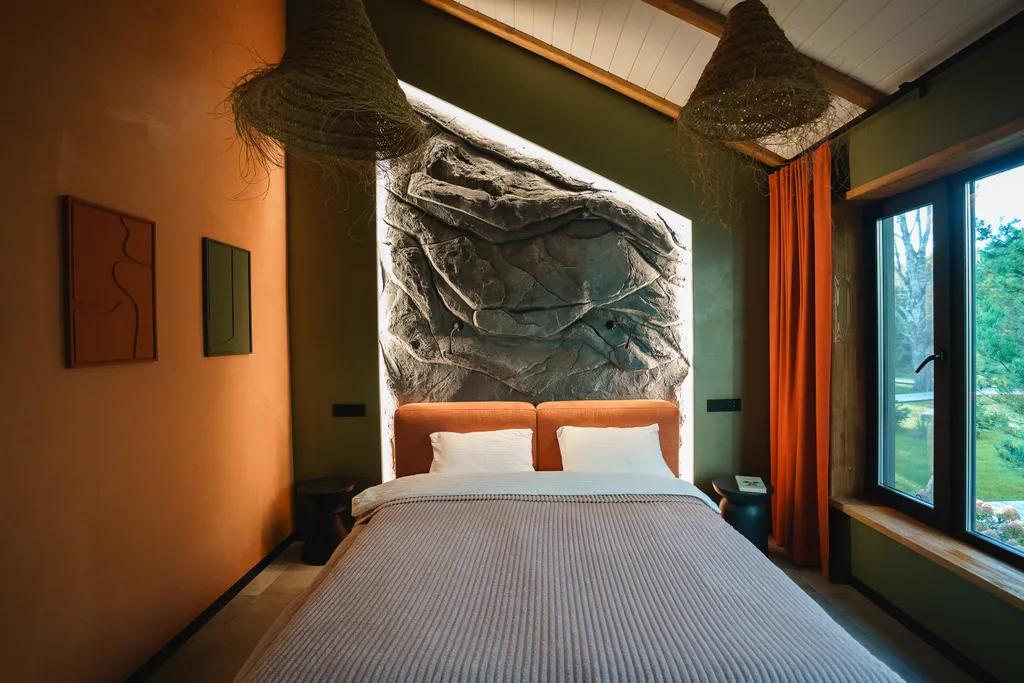 Barnhouse с камином в Krona camp