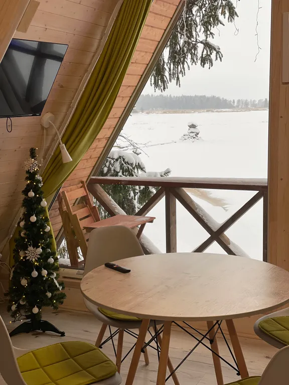 Дом-шалаш N1 с видом на Выборгский залив