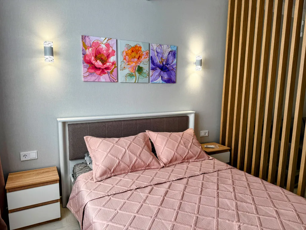 Уютная квартира с дизайнерским ремонтом в 15 минутах от моря